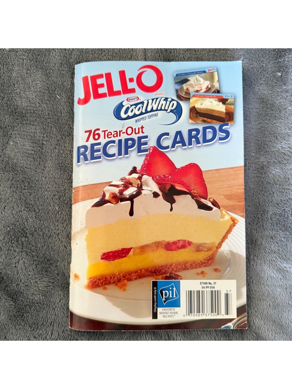 Jell-O & Cool Whip 76 Tear-Out Recipe Cards Cookbook